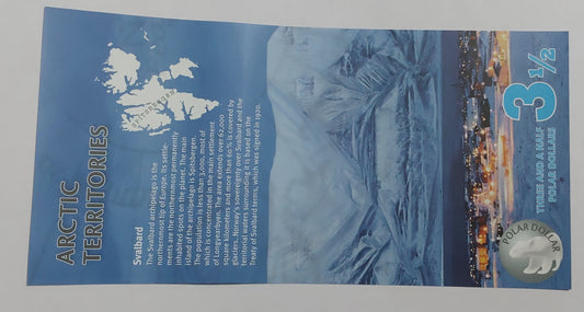 ARCTIC TERRITORIES 3½ POLAR DOLLAR UNC - PRIVATE ISSUE UNC - ZealhobbieZ