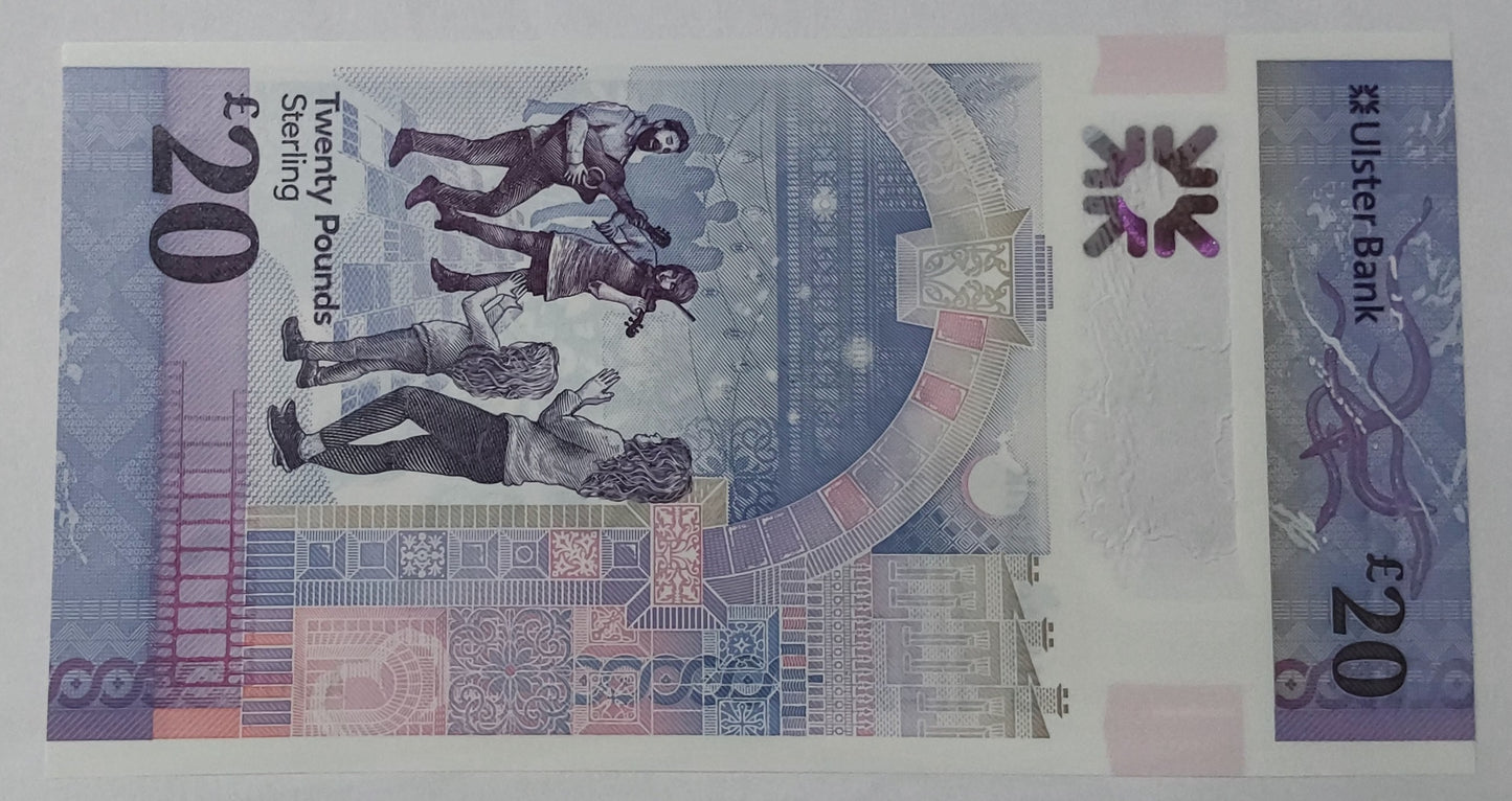 Northern ireland 20 pound sterling polymer 2019 UNC - ZealhobbieZ (Ulsterbank)