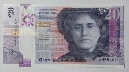 SCOTLAND 20 pound sterling polymer 2019 UNC - ZealhobbieZ (royal bank of scotland)