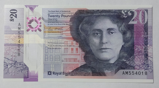 SCOTLAND 20 pound sterling polymer 2019 UNC - ZealhobbieZ (royal bank of scotland)