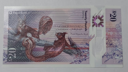 SCOTLAND 20 pound sterling polymer 2019 UNC - ZealhobbieZ (royal bank of scotland)