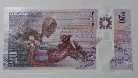 SCOTLAND 20 pound sterling polymer 2019 UNC - ZealhobbieZ (royal bank of scotland)