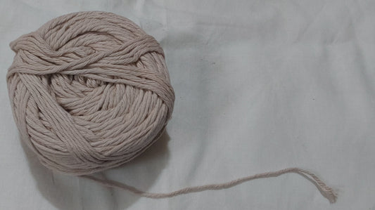 8 Ply Cotton Yarn Baby Soft Materials For Knitting, Crochet, Macrame, Diy Craft 100Gms Ball Tan(Nude)