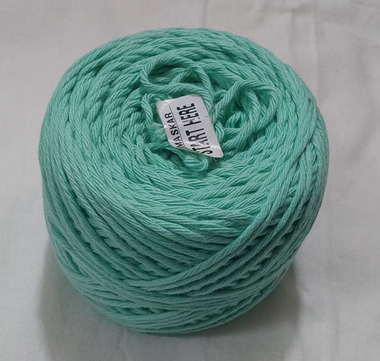 8 Ply Cotton Yarn Baby Soft Materials For Knitting, Crochet, Macrame, Diy Craft 100Gms Ball Bright Green2