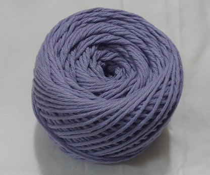 8 Ply Cotton Yarn Baby Soft Materials For Knitting, Crochet, Macrame, Diy Craft 100Gms Ball Purple(Amethyst2)