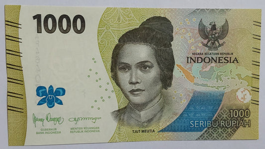 Indonesia 1000 rupiah 2022 P162 UNC