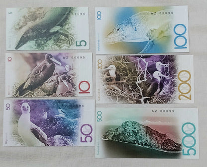 Redonda 6 notes fantasy set 2019  Queen Elizabeth II UNC (not a legal tender)