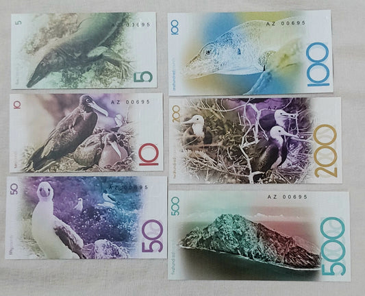 Redonda 6 notes fantasy set 2019  Queen Elizabeth II UNC (not a legal tender)
