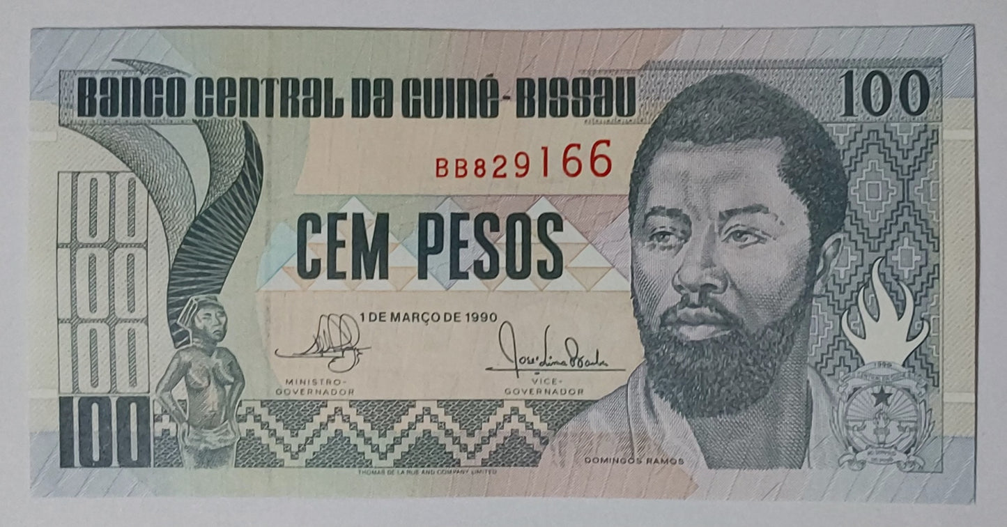 Guinea bissau 100 pesos 1990 P11 UNC