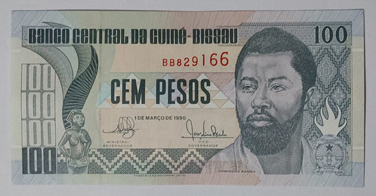 Guinea bissau 100 pesos 1990 P11 UNC
