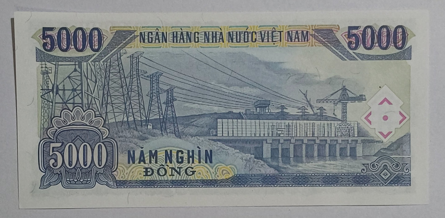 Vietnam 5000 dong 1991 P108 UNC
