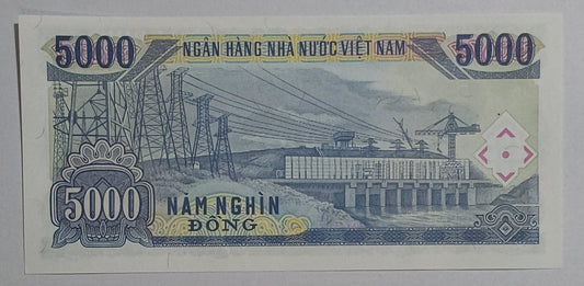 Vietnam 5000 dong 1991 P108 UNC