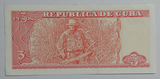 Cuba 3 pesos 2004 P127 UNC (Che Guevara )