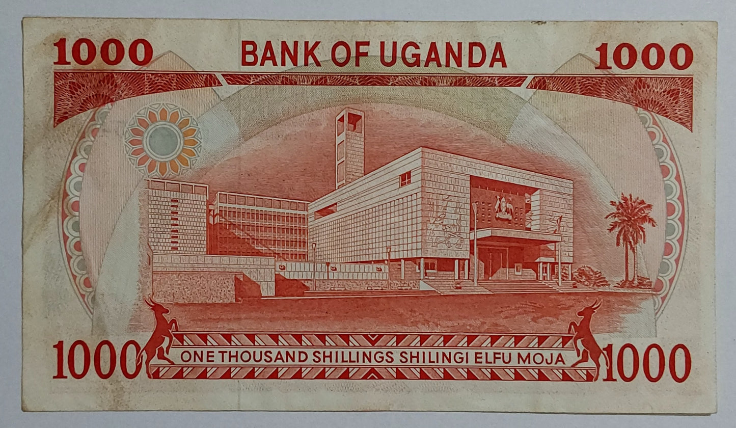 Uganda 1000 shillings 1983 P23 used