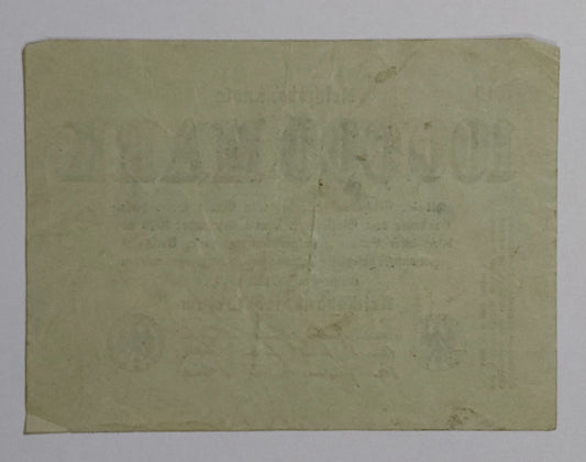 Germany 100 000 mark 1923 P91b used (Hyperinflation)