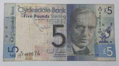 scotland 5 pounds 2009 P229 used