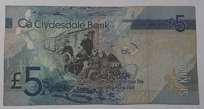 scotland 5 pounds 2009 P229 used