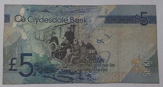 scotland 5 pounds 2009 P229 used