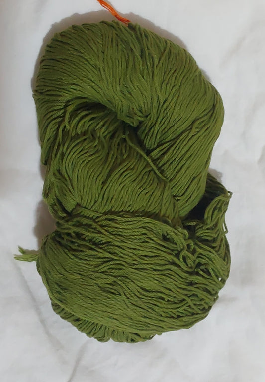 PU 4ply Cotton Yarn for Crochet/Knitting Green- Juniper