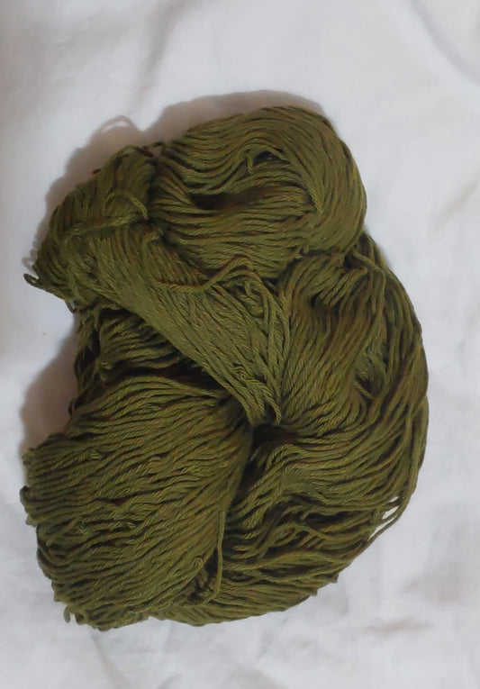 PU 4ply Cotton Yarn for Crochet/Knitting Green- Army