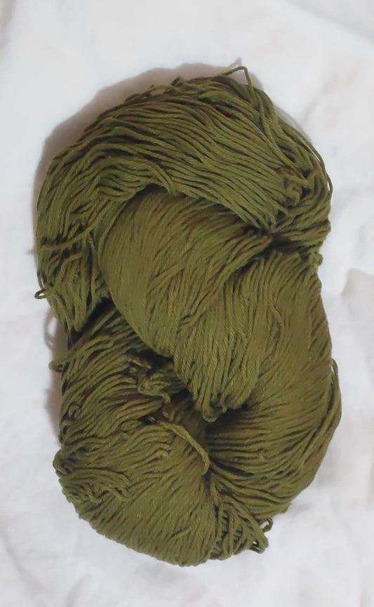 PU 4ply Cotton Yarn for Crochet/Knitting Green- Seaweed