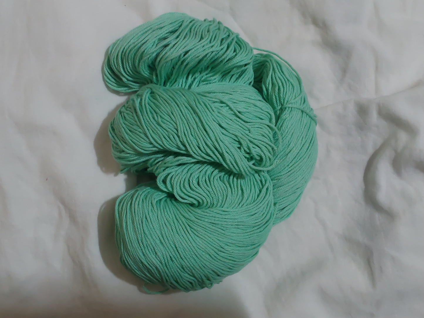 PU 4ply Cotton Yarn for Crochet/Knitting Green- Mint
