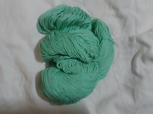 PU 4ply Cotton Yarn for Crochet/Knitting Green- Mint