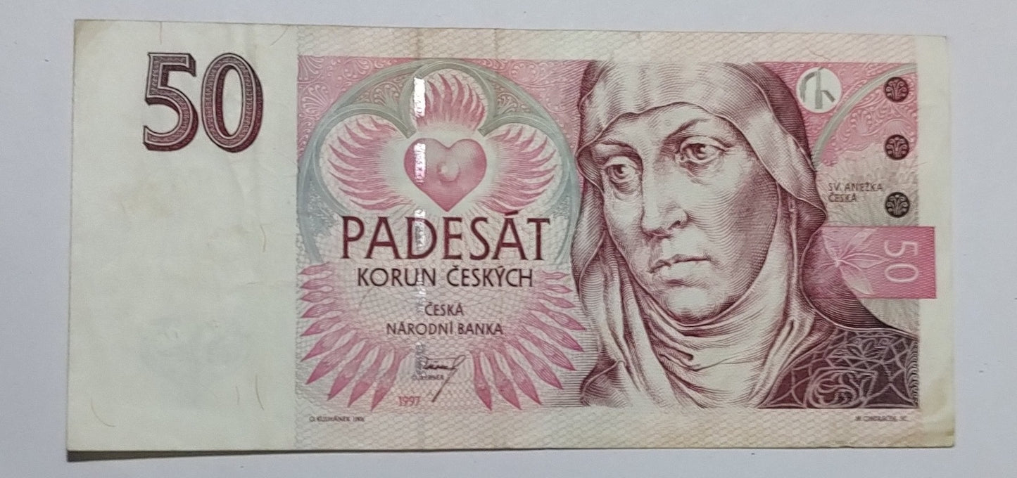 Czech Republic 50 Korun 1997 P17 Used