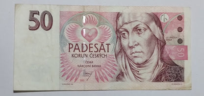 Czech Republic 50 Korun 1997 P17 Used