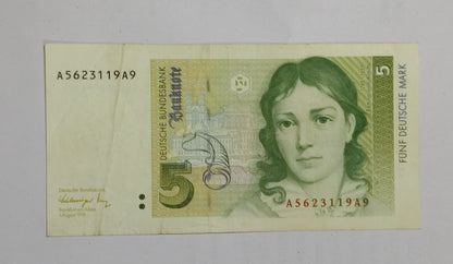 Germany 5 Mark 1991 P37 Used