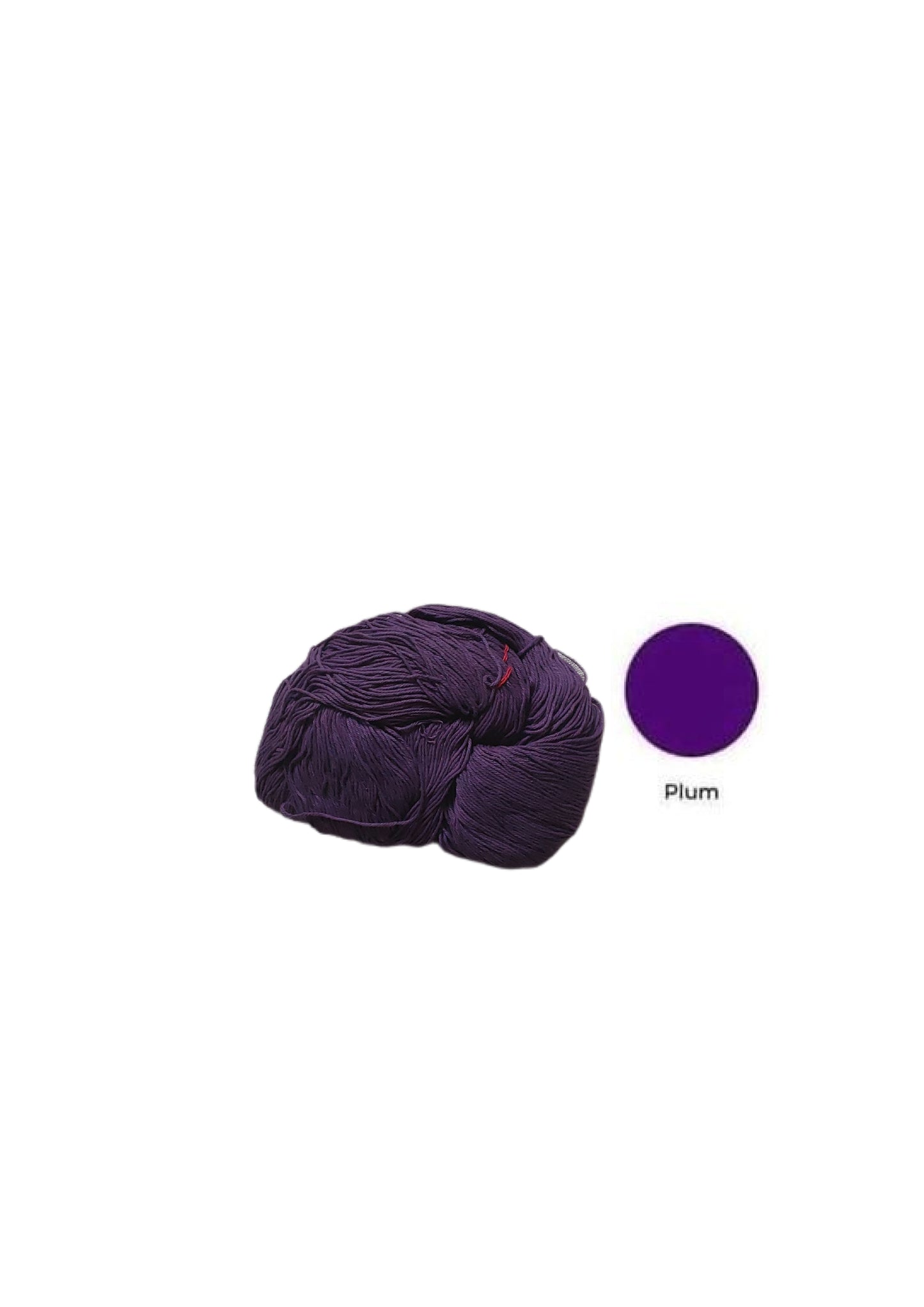 PU 4ply Cotton Yarn for Crochet/Knitting Purple-Plum