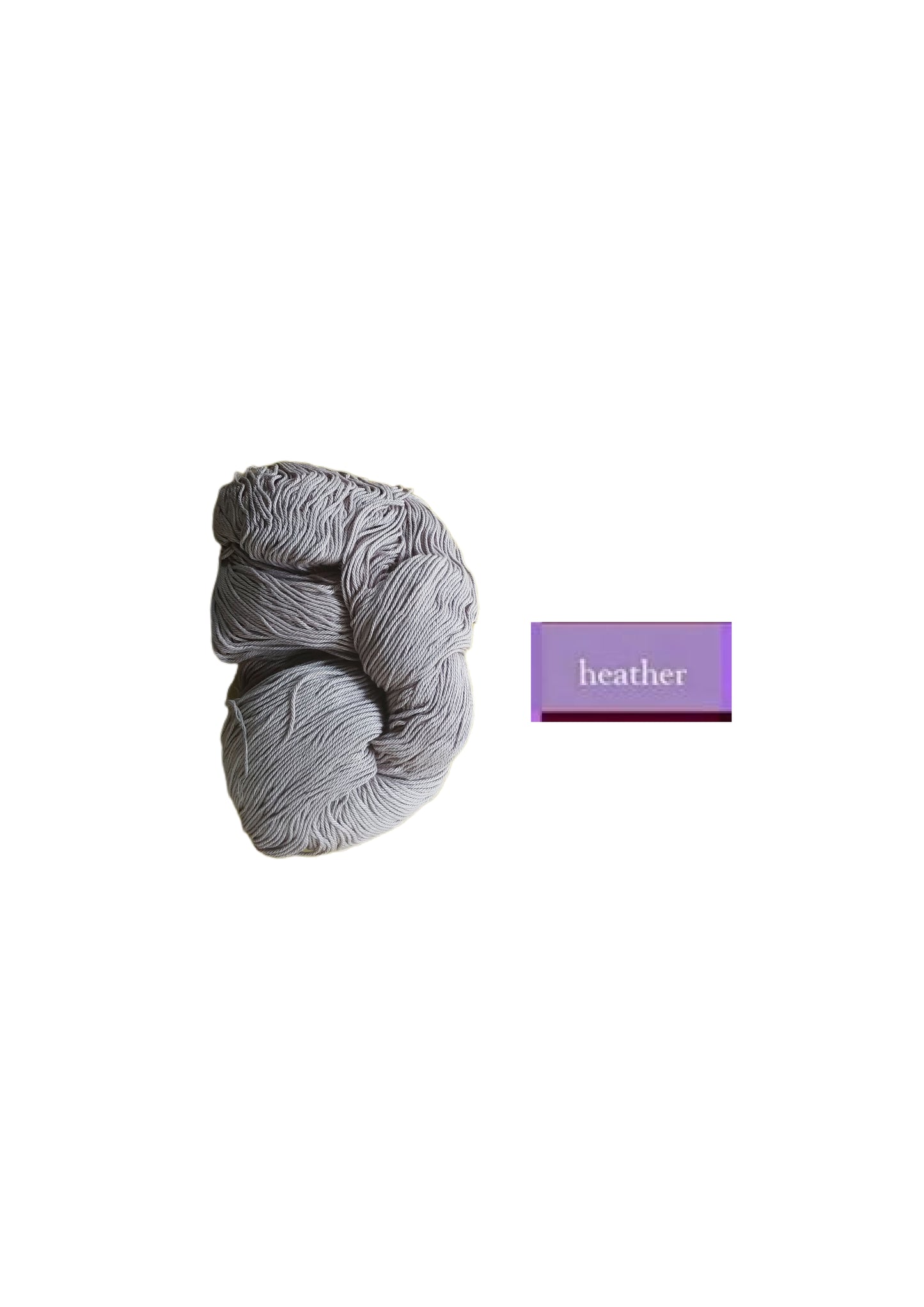 PU 4ply Cotton Yarn for Crochet/Knitting Purple- Heather