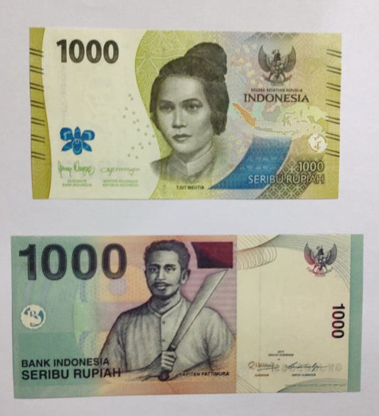 Indonesia 1000 Rupiah two note  set