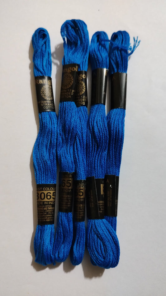 PU Vardman Hand Embroidery Thread 5 Skeins - blue 8065