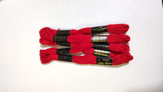 PU Vardman Hand Embroidery Thread 5 Skeins - Red 9076