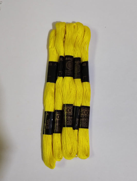 PU Vardman Hand Embroidery Thread Yellow 9006
