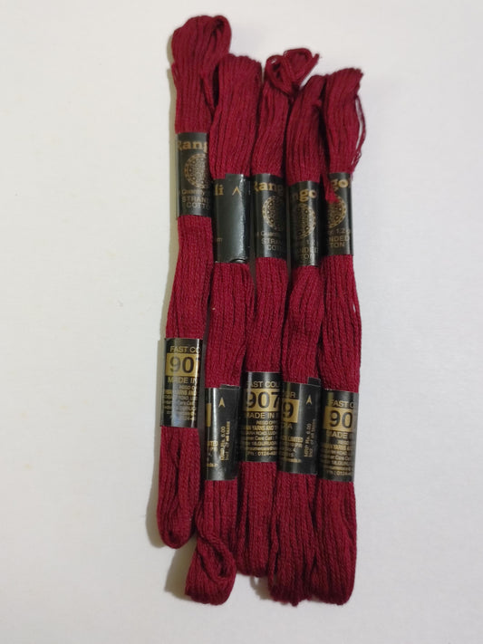 PU Vardman Hand Embroidery Thread 5 Skeins - maroon 9079