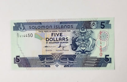 Solomon Islands 5 Dollars 2008 P26 UNC