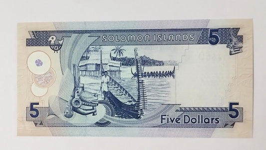 Solomon Islands 5 Dollars 2008 P26 UNC