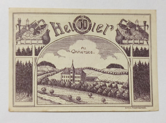 Austria notgeld ( muncipality of rottenbach) 50 heller 1920 used