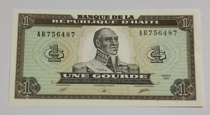 Haiti 1 gourde 1989 P253 UNC