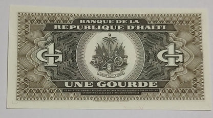 Haiti 1 gourde 1989 P253 UNC