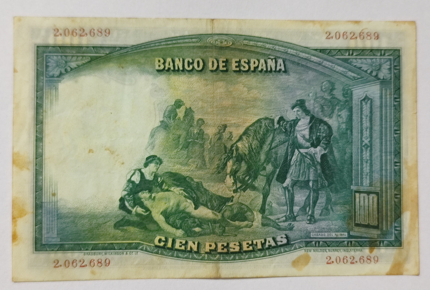 Spain 100Peseta 1931 P83 Used N3