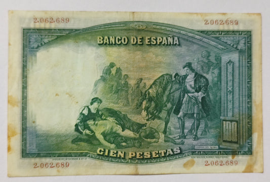 Spain 100Peseta 1931 P83 Used N3