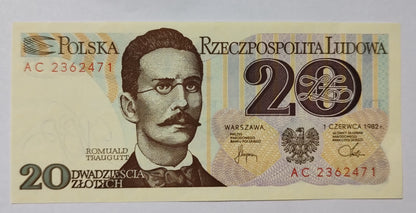 Poland 20 Zlotych P149 UNC