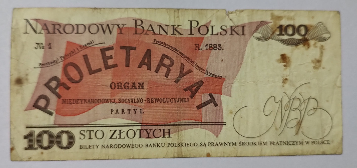 Poland 100 Zlotych 1986 P143 Used note