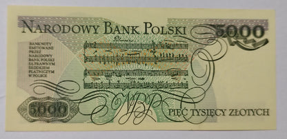 Poland 5000 Zlotych P150 UNC