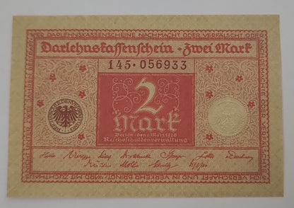 Germany 2 mark 1920 P59 Used
