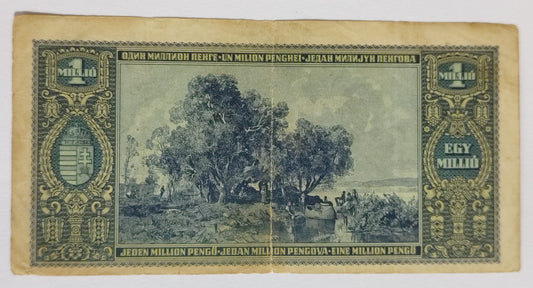 Hungary 1 Million pengo 1945  P122 used