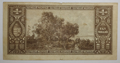 Hungary 1 Million Pengo 1946 Used P128 Used N1